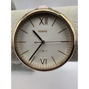 Fossil ES4356 Womens White Dial New Battery 36MM 7.25" Pink Leather‎ Watch Y